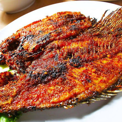 Ikan Gurame Bakar Saos Siram